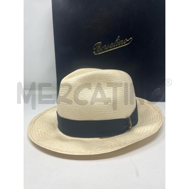 CAPPELLO BORSALINO PANAMA RAFIA BIANCA | Mercatino dell'Usato Roma cinecitta' 2