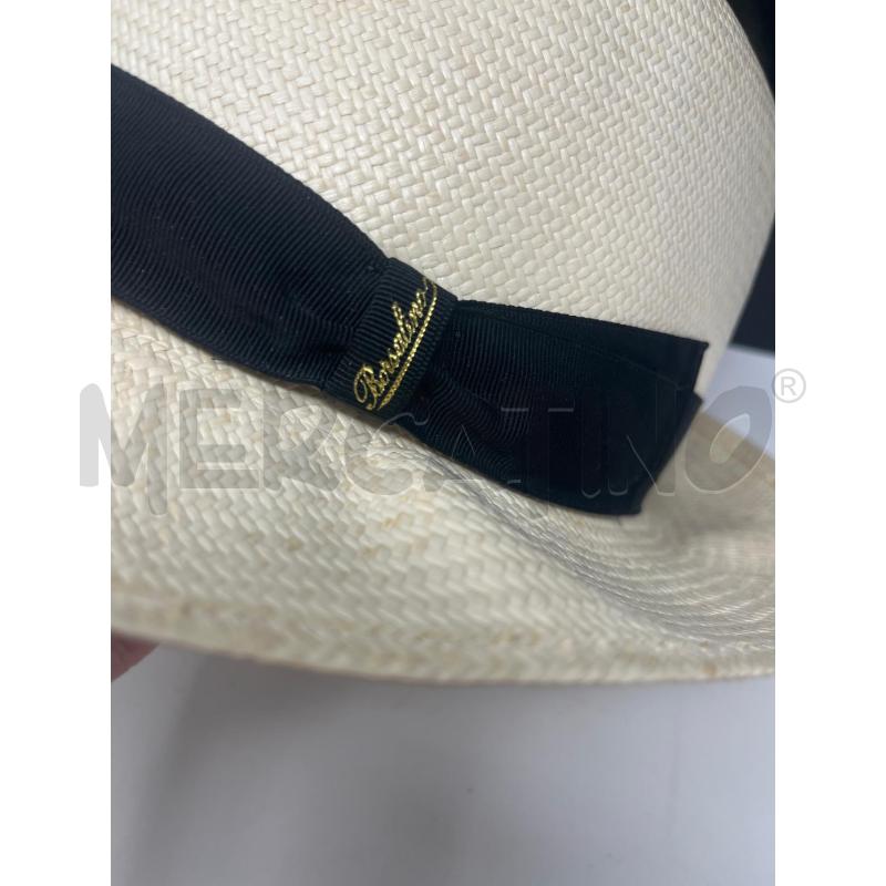 CAPPELLO BORSALINO PANAMA RAFIA BIANCA | Mercatino dell'Usato Roma cinecitta' 3