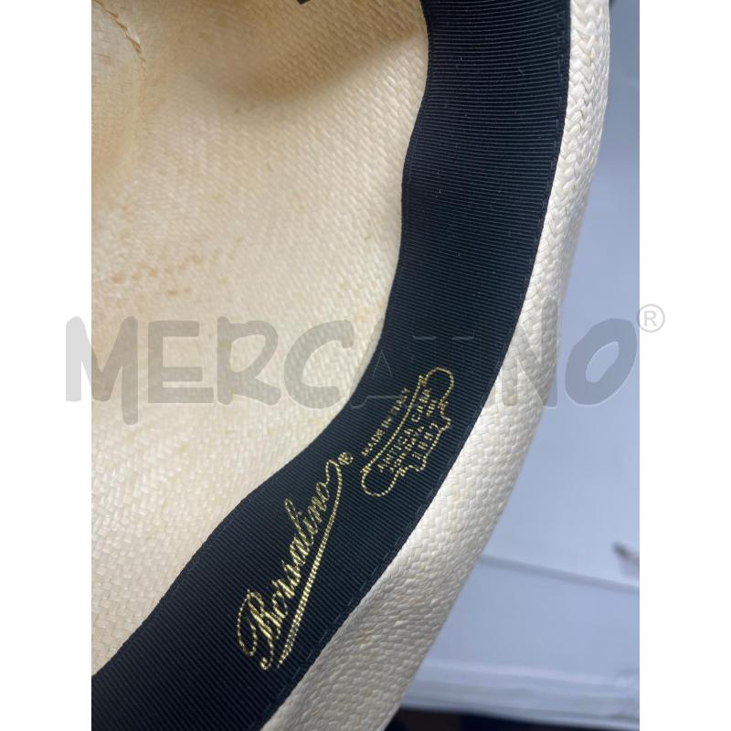 CAPPELLO BORSALINO PANAMA RAFIA BIANCA | Mercatino dell'Usato Roma cinecitta' 4