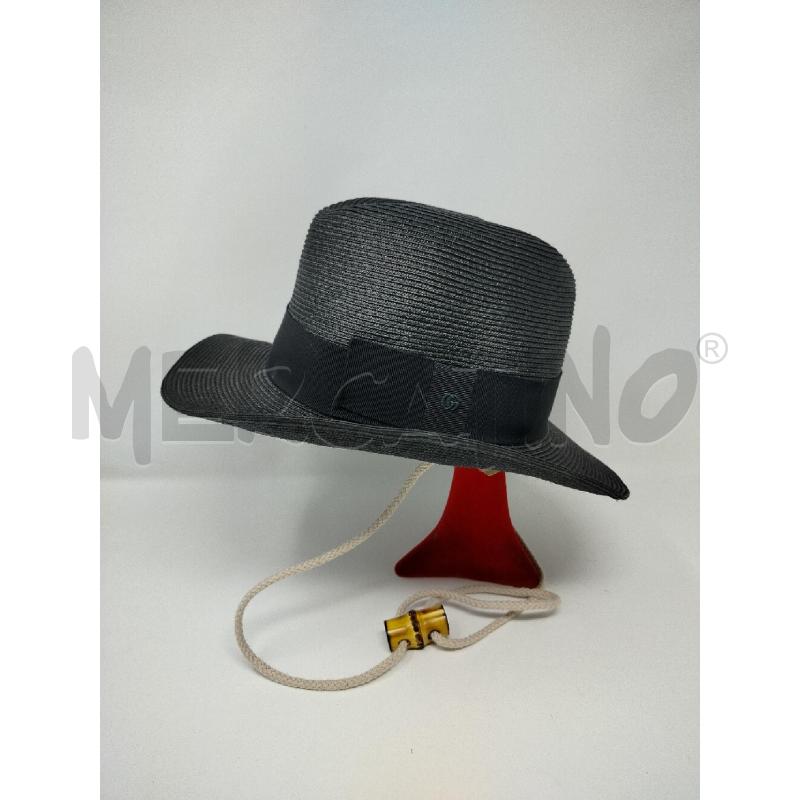 CAPPELLO GUCCI NERO PAGLIA | Mercatino dell'Usato Roma cinecitta' 1