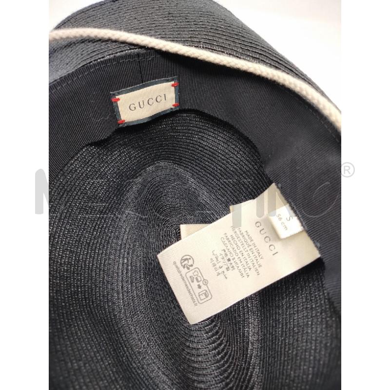 CAPPELLO GUCCI NERO PAGLIA | Mercatino dell'Usato Roma cinecitta' 3