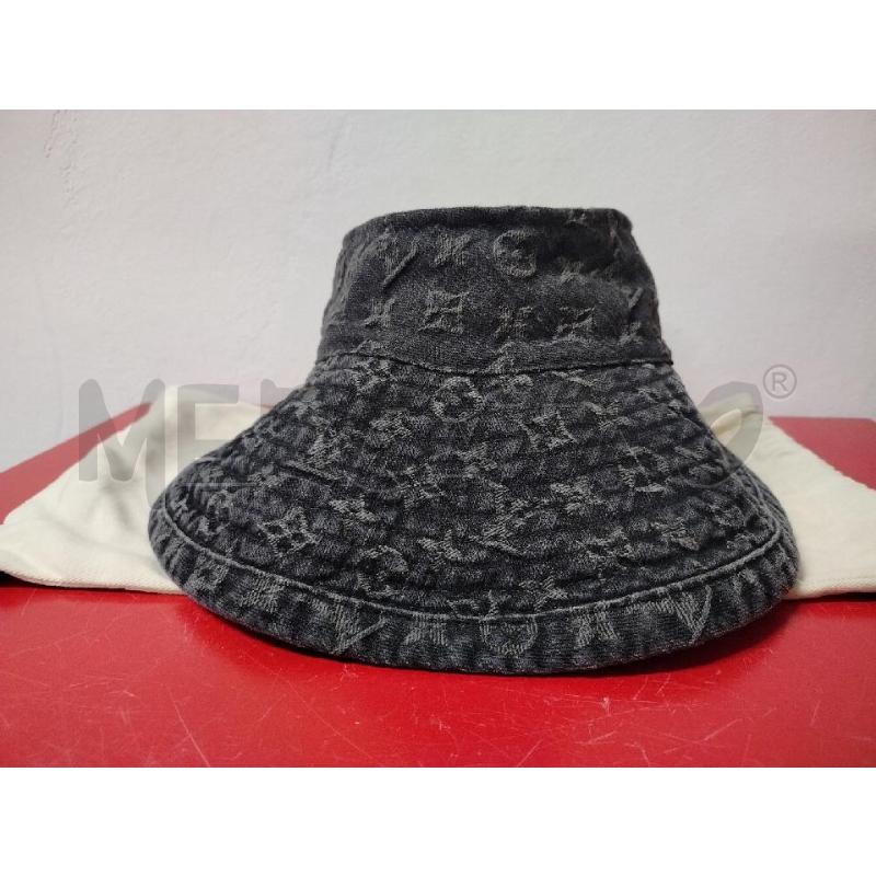 CAPPELLO LOUIS VUITTON DENIM NERO MONOGRAMM LACCI RETRO | Mercatino dell'Usato Roma cinecitta' 1
