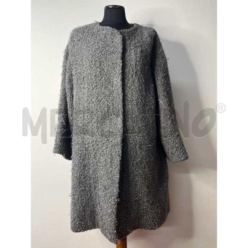 CAPPOTTO DONNA ARMANI COLLEZIONI GRIGIO BOUCLE + SCIARPA | Mercatino dell'Usato Roma cinecitta' 1