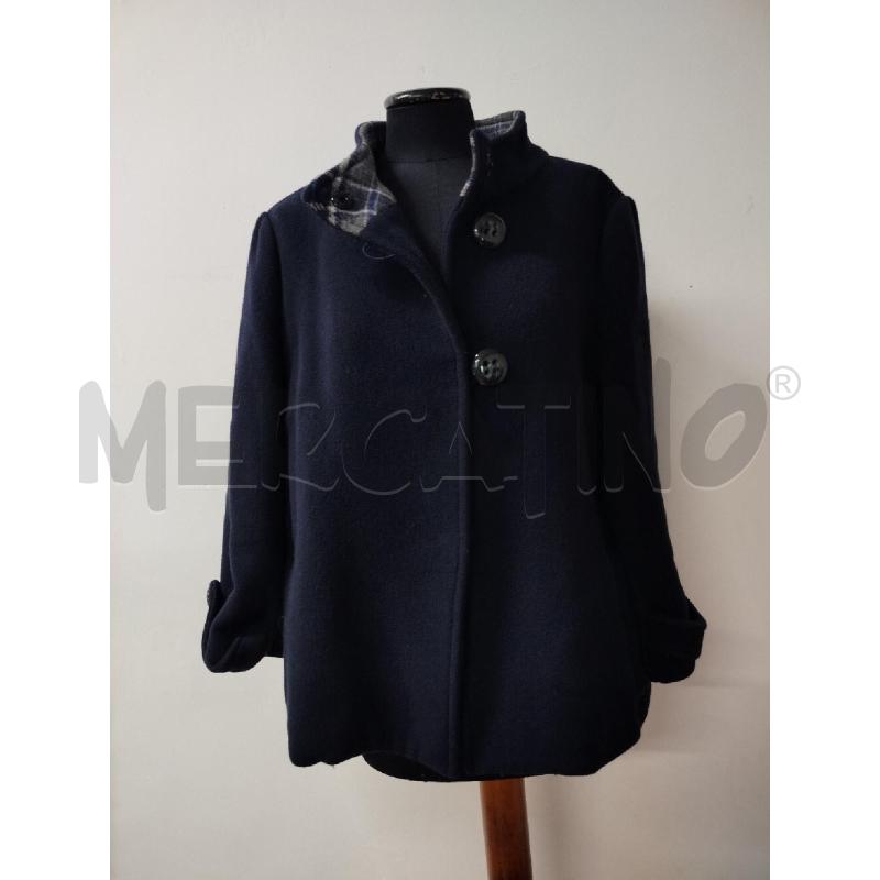 CAPPOTTO DONNA MAX & CO BLU SCUR INT A QUADRE  | Mercatino dell'Usato Roma cinecitta' 1