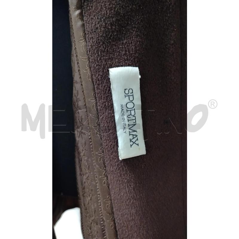 CAPPOTTO DONNA SPORTMAX MARRONE SCURO  | Mercatino dell'Usato Roma cinecitta' 2