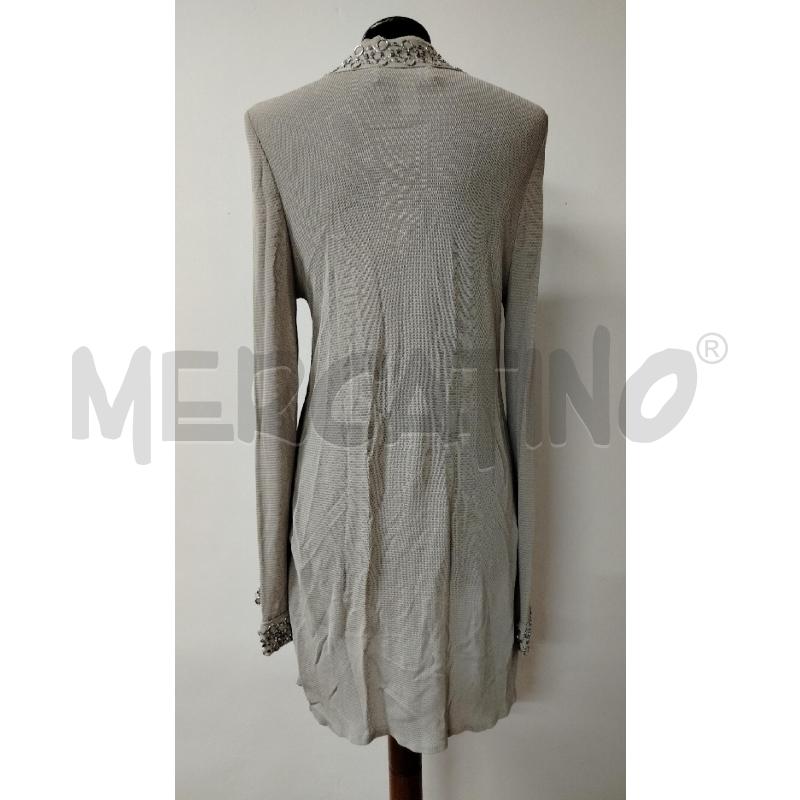 CARDIGAN DONNA AZZARO INSERTI METALLICI LUNGO | Mercatino dell'Usato Roma cinecitta' 2
