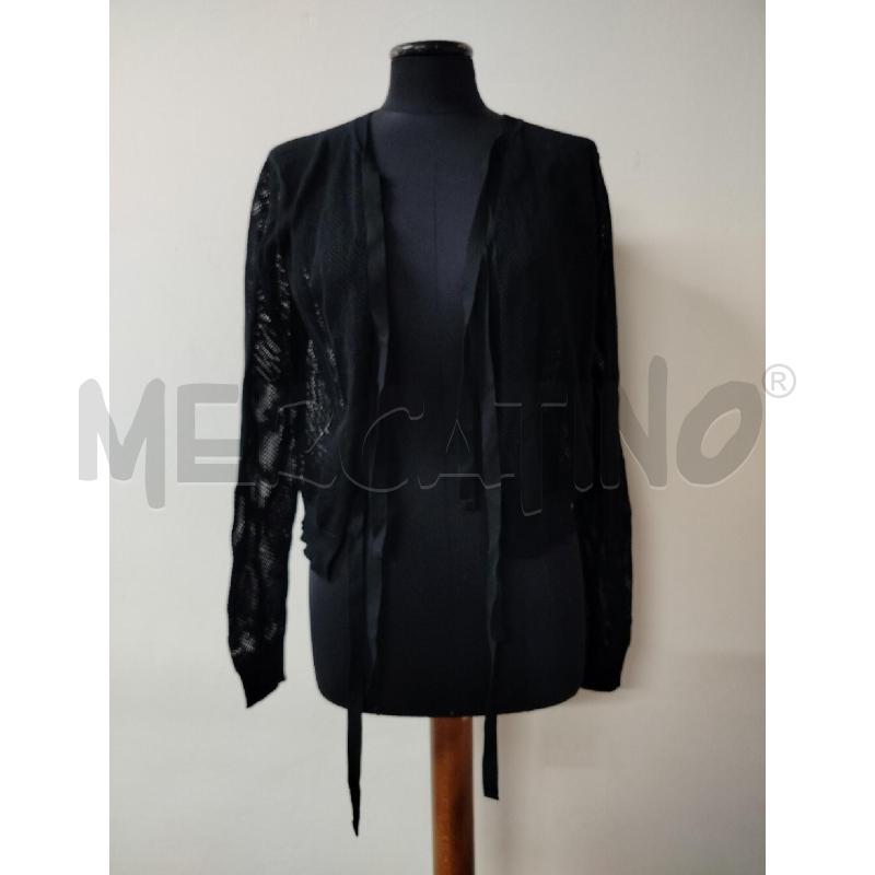 CARDIGAN DONNA PRADA NERO TRAFORATO LACCI | Mercatino dell'Usato Roma cinecitta' 1