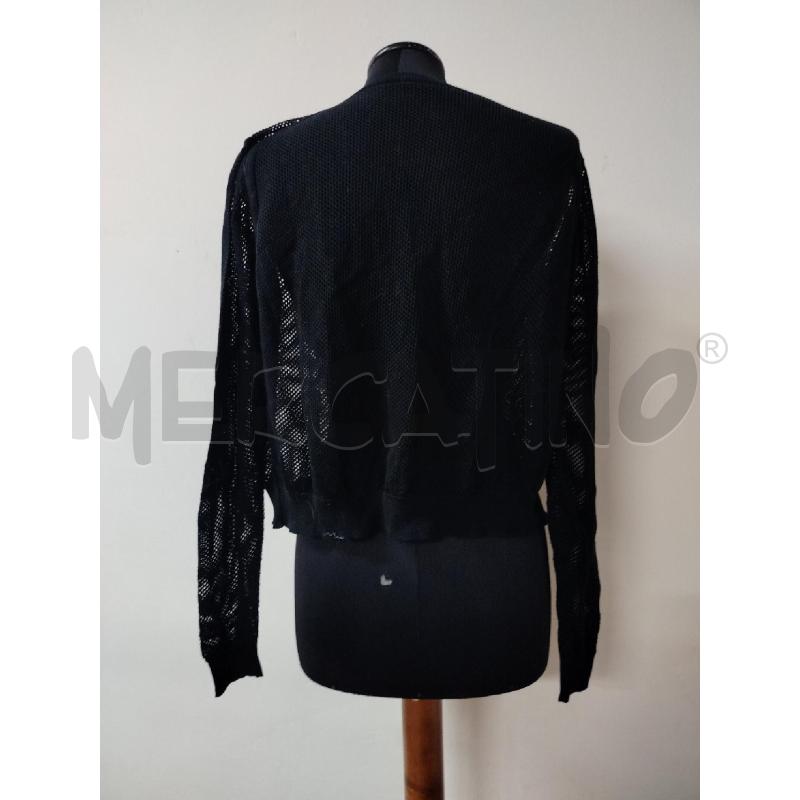 CARDIGAN DONNA PRADA NERO TRAFORATO LACCI | Mercatino dell'Usato Roma cinecitta' 2