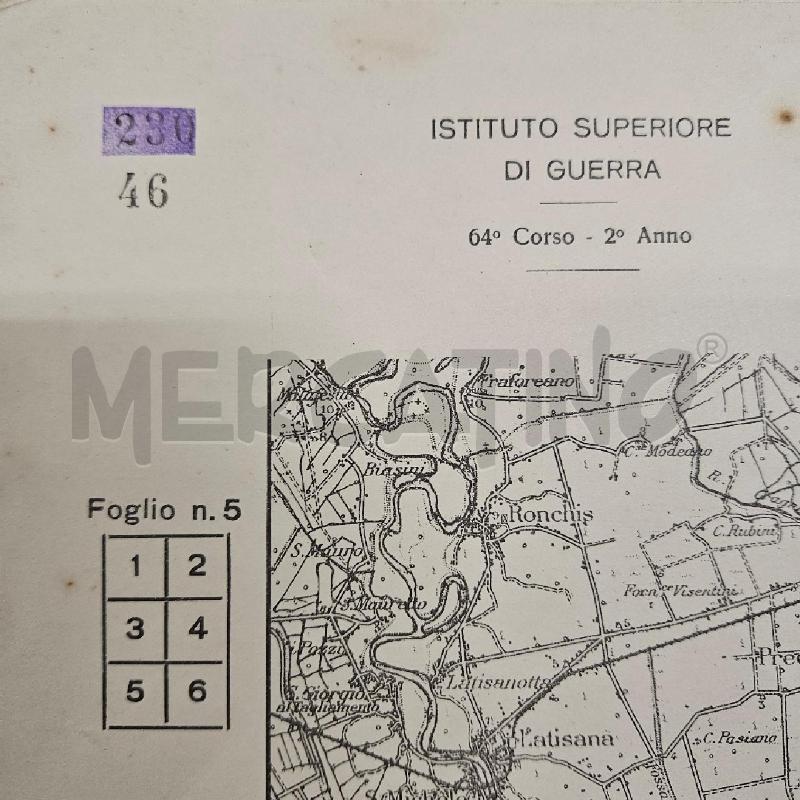 CARTINA MILITARE GUERRA ITALO-YUGOSLAVIA  | Mercatino dell'Usato Roma cinecitta' 4