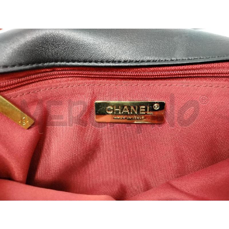 CHANEL 19 BLACK LAMBSKIN BICOLOR CHAIN | Mercatino dell'Usato Roma cinecitta' 3