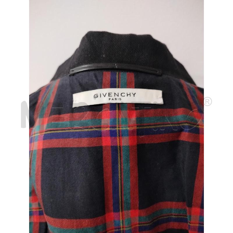 CHIODO DENIM UOMO GIVENCHY NERO INTERNO TARTAN | Mercatino dell'Usato Roma cinecitta' 4