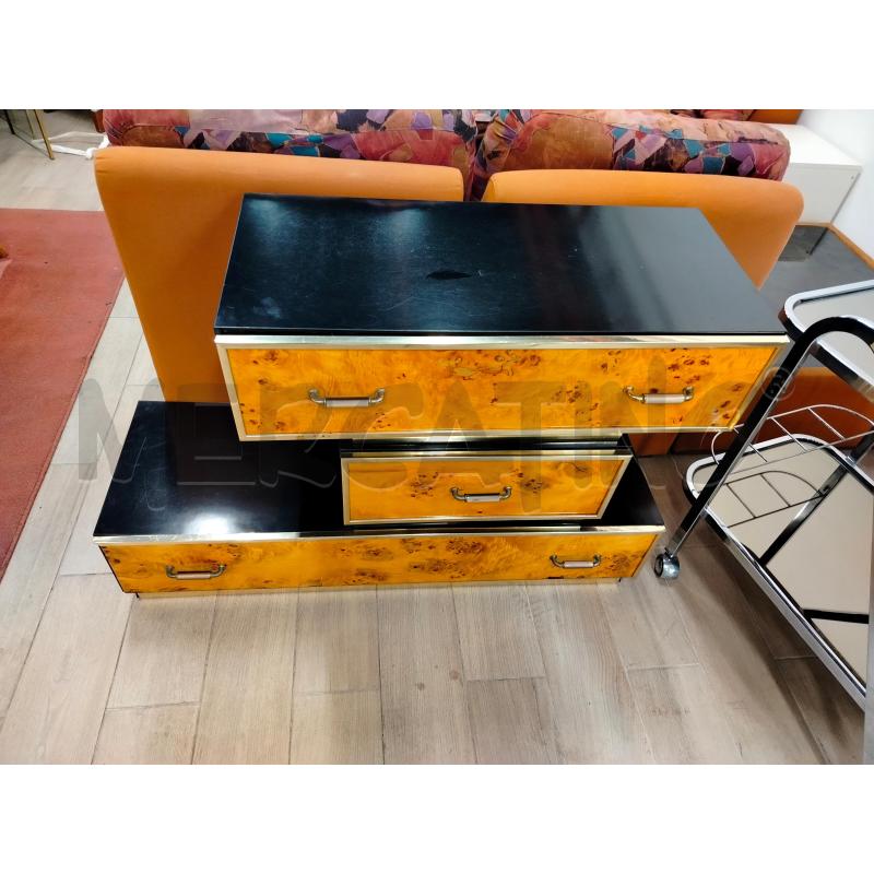 CONSOLLE MODULARE IMPIALLACCIATA LEGNO OTTONE ANNI 50 | Mercatino dell'Usato Roma cinecitta' 3