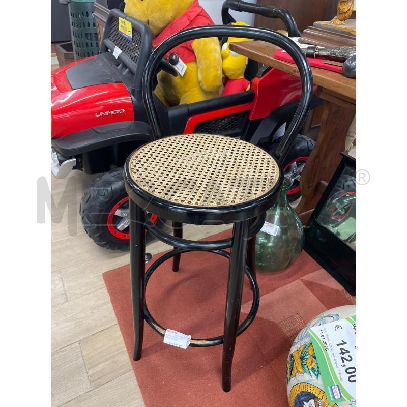 COPPIA SGABELLI NERI LACCATI  STILE THONET | Mercatino dell'Usato Roma cinecitta' 2