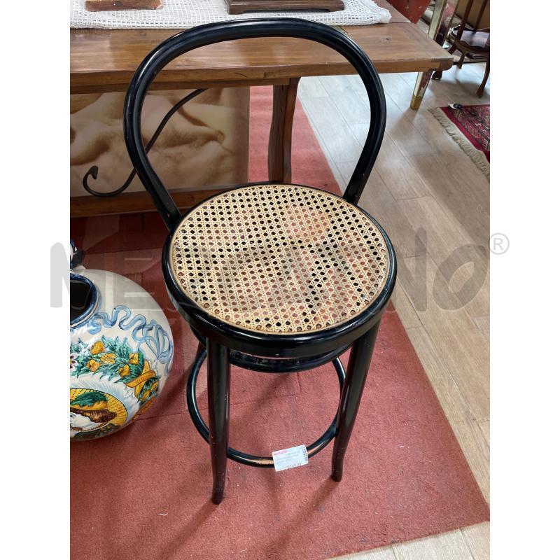 COPPIA SGABELLI NERI LACCATI  STILE THONET | Mercatino dell'Usato Roma cinecitta' 3