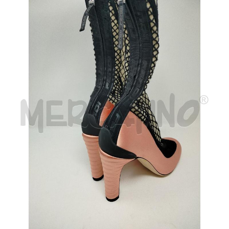 DECOLLETE FENDI ROSA TP RETINAT ZIP DIETRO | Mercatino dell'Usato Roma cinecitta' 2