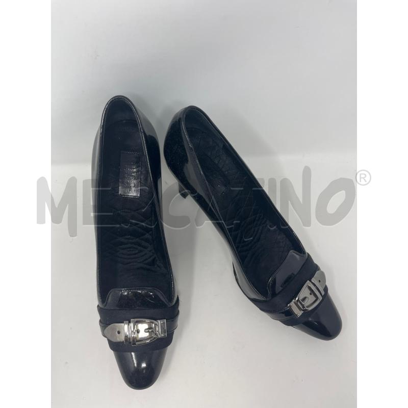 DECOLLETE GUCCI PELLE NERE LUCIDE CINTURINO ARGENT | Mercatino dell'Usato Roma cinecitta' 2