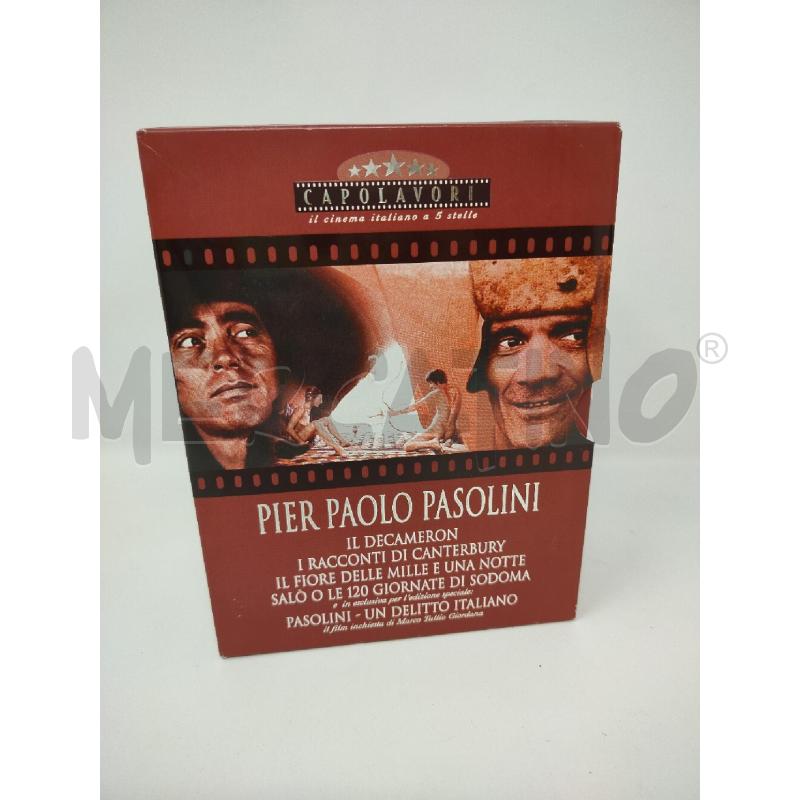 DVD COFANETTO CAPOLAVORI 5 PZ PIER PAOLO PASOLINI  | Mercatino dell'Usato Roma cinecitta' 1