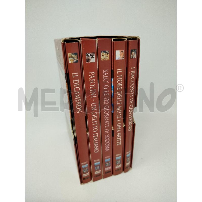DVD COFANETTO CAPOLAVORI 5 PZ PIER PAOLO PASOLINI  | Mercatino dell'Usato Roma cinecitta' 2
