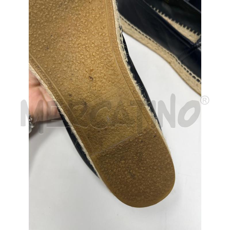ESPADRILLAS DONNA YVES SAINT LAURENT PELLE NERA MAXI LOGO | Mercatino dell'Usato Roma cinecitta' 3