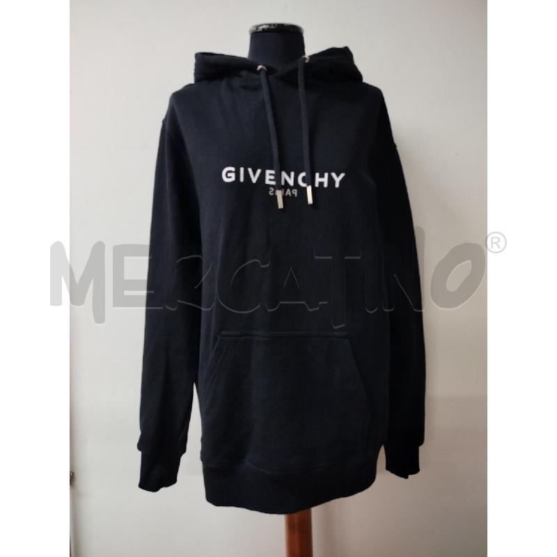 FELPA DONNA GIVENCHY NERA + CAPP  | Mercatino dell'Usato Roma cinecitta' 1