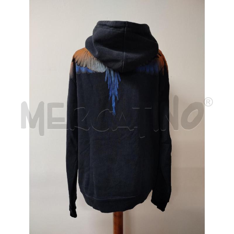FELPA UOMO MARCELO BURLON NERA STAMPA ARANCIO CAPPUCCIO | Mercatino dell'Usato Roma cinecitta' 2