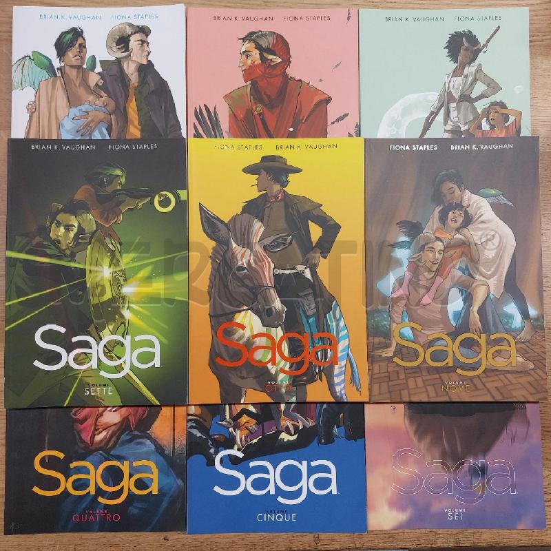 FUMETTO SAGA SEQUENZA 1-9 | Mercatino dell'Usato Roma cinecitta' 1