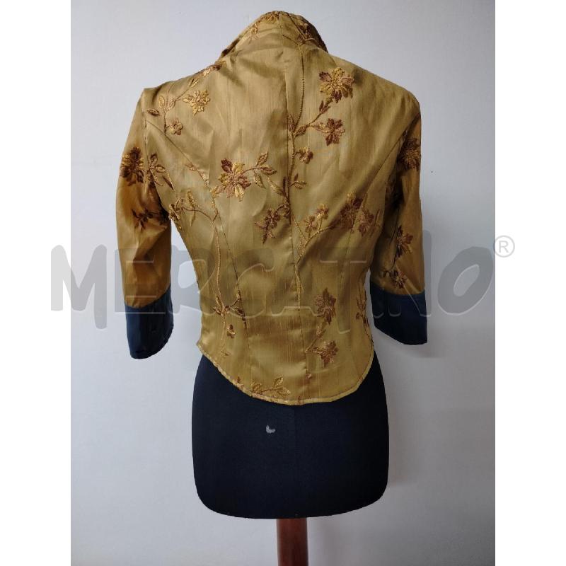 GIACCA DONNA ABITART BEIGE AZZURRA SETA FIORI RICAM  | Mercatino dell'Usato Roma cinecitta' 2