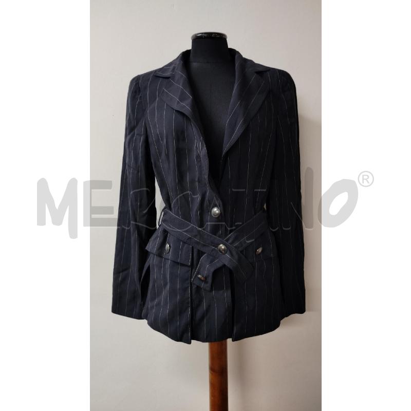 GIACCA DONNA EMPORIO ARMANI BLU SCURO RIGHE BIANCHE | Mercatino dell'Usato Roma cinecitta' 1