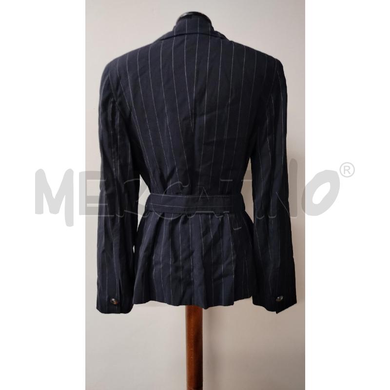 GIACCA DONNA EMPORIO ARMANI BLU SCURO RIGHE BIANCHE | Mercatino dell'Usato Roma cinecitta' 2
