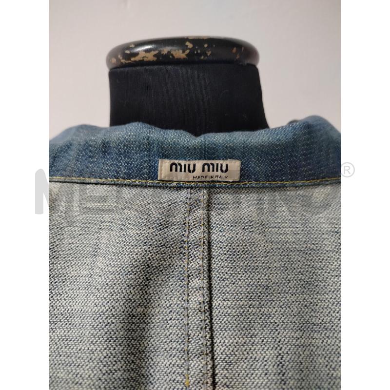 GIACCA DONNA JEANS MIU MIU TRE BOTTONI  | Mercatino dell'Usato Roma cinecitta' 4