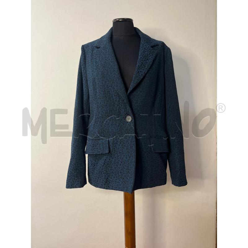 GIACCA DONNA LA FEEE AMRABOUTEE BLU SCURA ANIMALIER  | Mercatino dell'Usato Roma cinecitta' 1