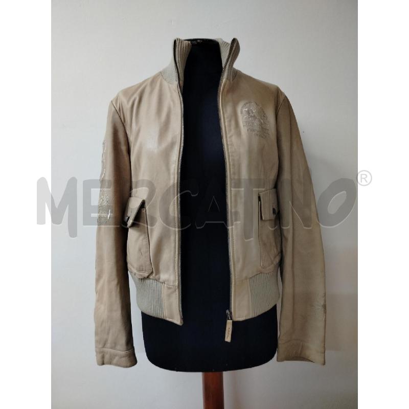 GIACCA DONNA LA MARTINA PELLE BEIGE COLLO COSTINE N.3  | Mercatino dell'Usato Roma cinecitta' 1