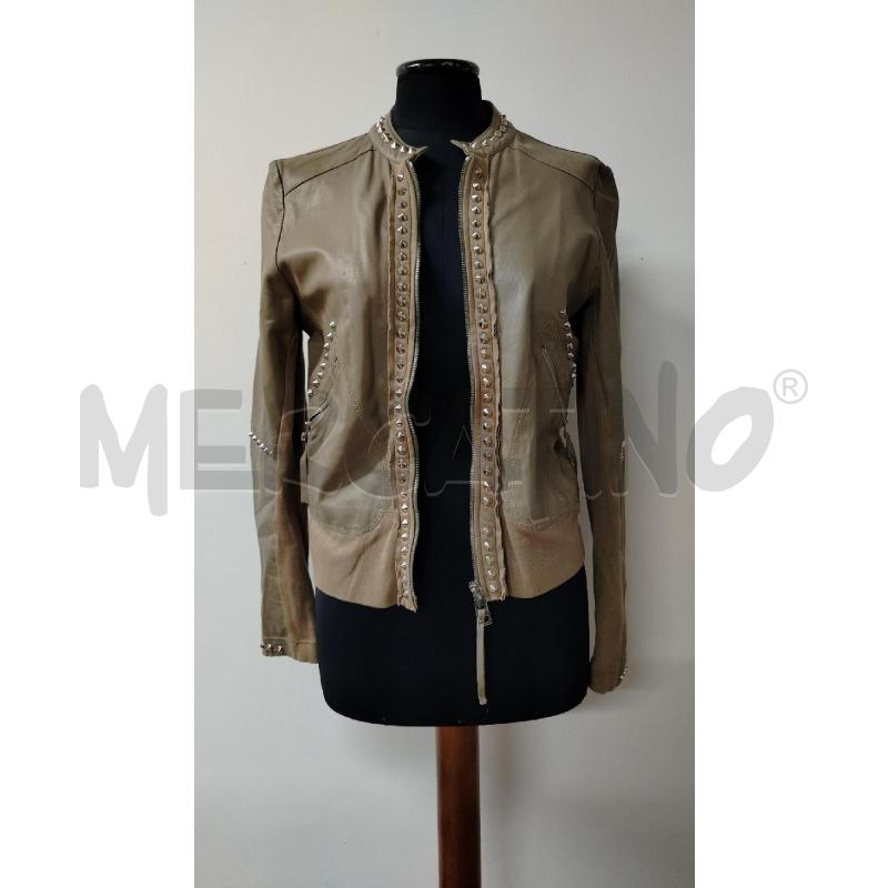 GIACCA DONNA NAUGHTY DOG PELLE TORTORA BORCHIE | Mercatino dell'Usato Roma cinecitta' 1