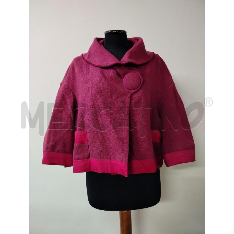 GIACCA DONNA RED VALENTINO FUCSIA PROFILI BORDEUAX | Mercatino dell'Usato Roma cinecitta' 1