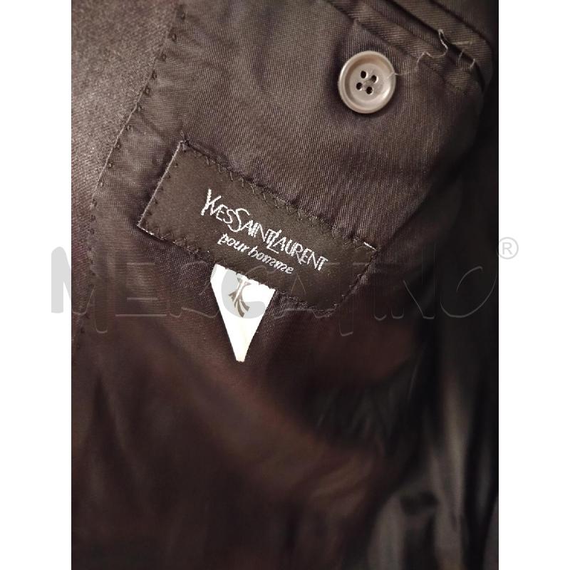 GIACCA UOMO YVES SAINT LAURENT GRIGIO 3 BOTTONI  | Mercatino dell'Usato Roma cinecitta' 3