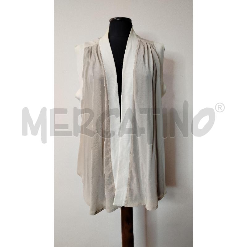 GILET DONNA FABIANA FILIPPI BEIGE BIANCO | Mercatino dell'Usato Roma cinecitta' 1