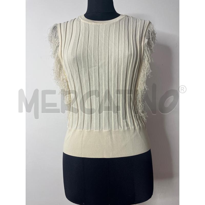 GILET DONNA PINKO SABBIA COSTE FRANGE | Mercatino dell'Usato Roma cinecitta' 1