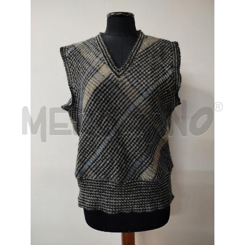 GILET MISSONI A MAGLIA SCOLLO A V CELESTE GRIGIO  | Mercatino dell'Usato Roma cinecitta' 1