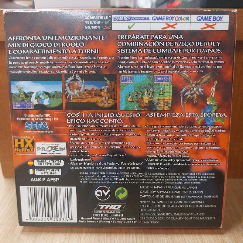 GIOCO GAME BOY ADVANCE SHINING FORCE | Mercatino dell'Usato Roma cinecitta' 2