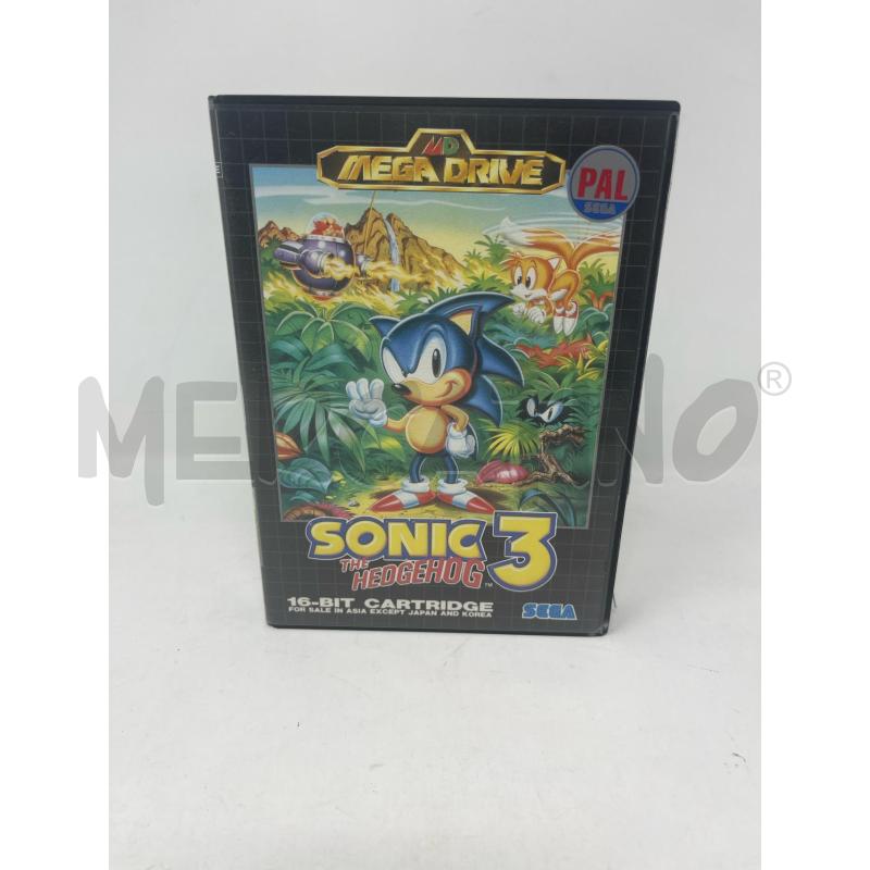 GIOCO SEGA MEGADRIVE SONIC THE HEDHEHOG 3 PAL ASIA | Mercatino dell'Usato Roma cinecitta' 1