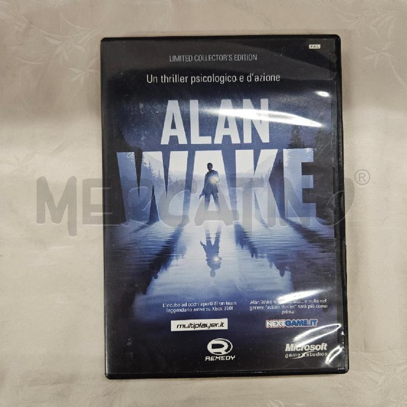 GIOCO XBOX 360 ALAN WAKE LIMITED COLLECTOR'S  | Mercatino dell'Usato Roma cinecitta' 1