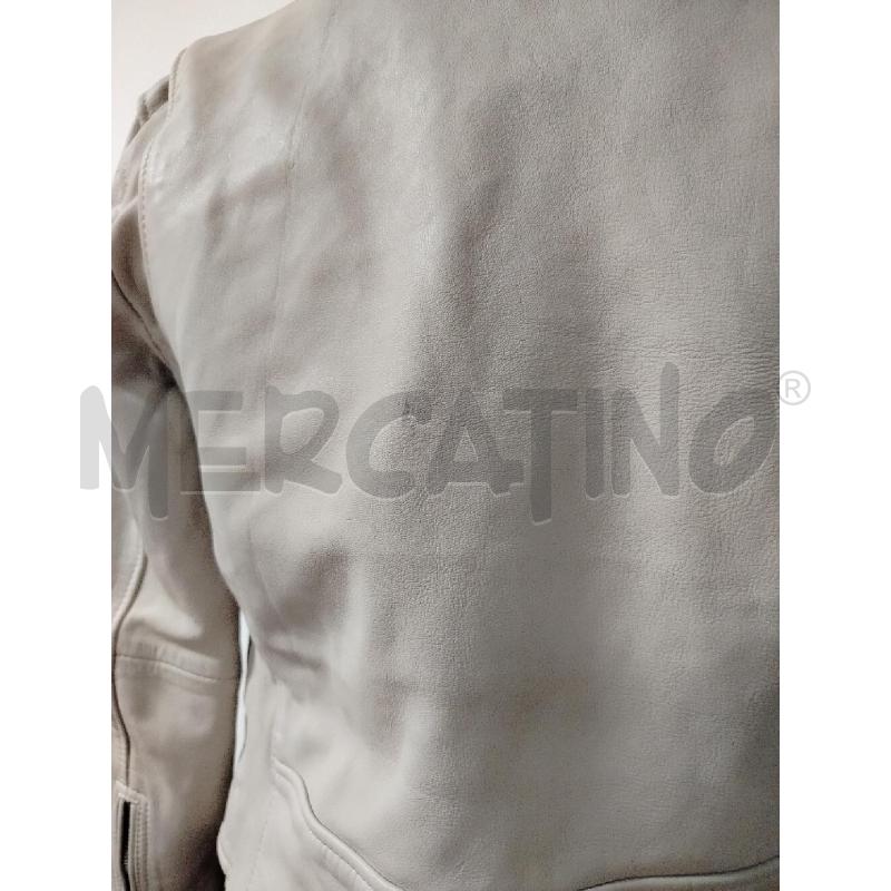 GIUBBINO DONNA ALL SAINTS PELLE BEIGE ZIP LATERALE  | Mercatino dell'Usato Roma cinecitta' 3