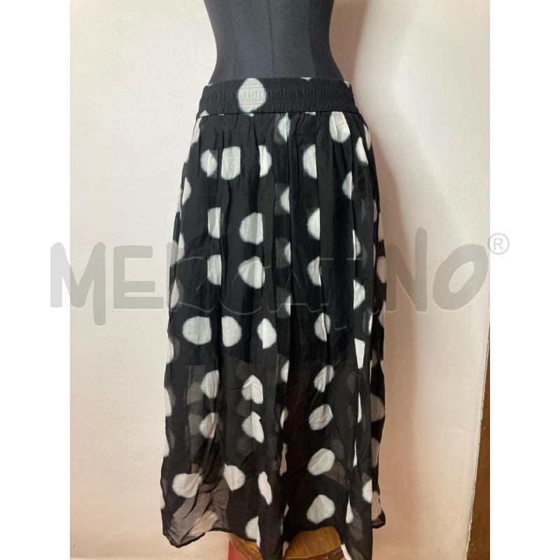 GONNA MARELLA NERA POIS BIANCHI GRANDI  | Mercatino dell'Usato Roma cinecitta' 1