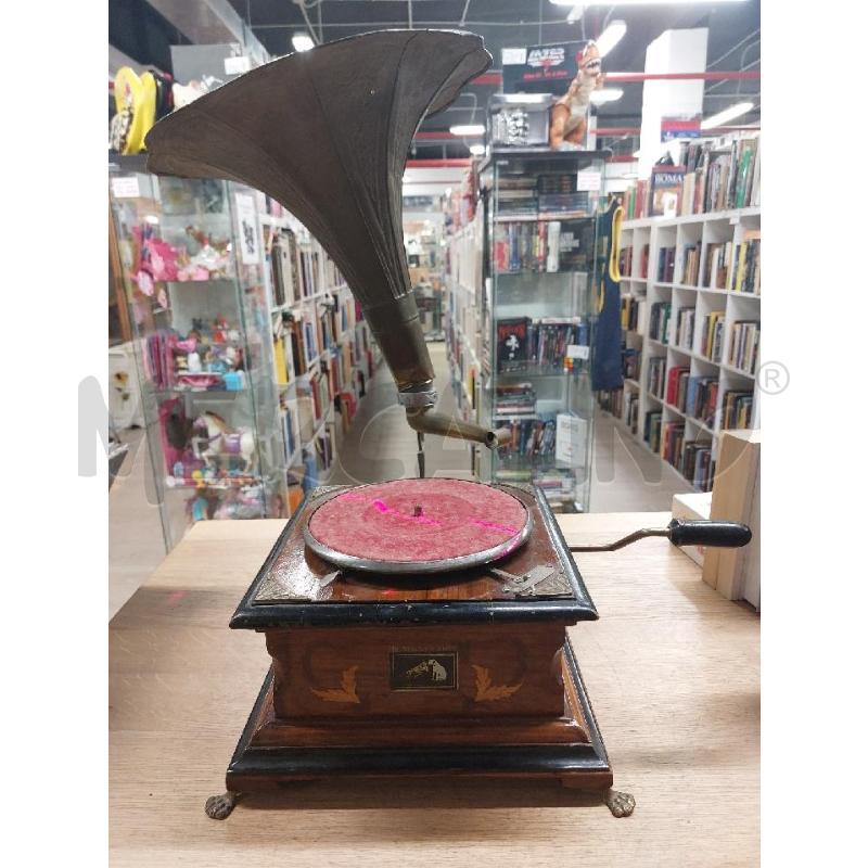 GRAMMOFONO HIS MASTER'S VOICE SENZA PUNTINA FUNZIONANTE  | Mercatino dell'Usato Roma cinecitta' 1