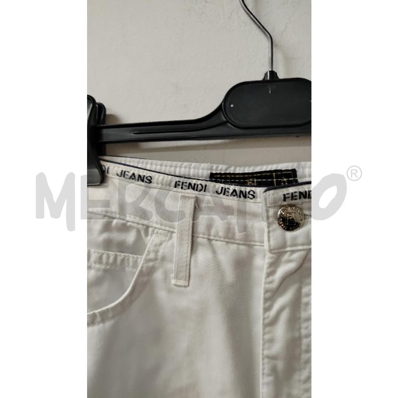 JEANS DONNA FENDI BIANCO  | Mercatino dell'Usato Roma cinecitta' 2