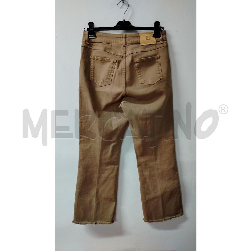 JEANS DONNA LUISA SPAGNOLI BEIGE SFRANGIATI | Mercatino dell'Usato Roma cinecitta' 2