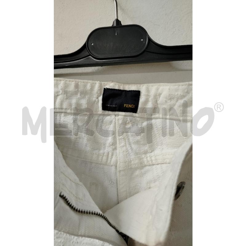 JEANS FENDI BIANCO MONOGRAM TONO SU TONO | Mercatino dell'Usato Roma cinecitta' 2