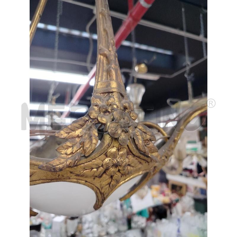 LAMPADARIO LIBERTY ANTICO DECORATO  | Mercatino dell'Usato Roma cinecitta' 2