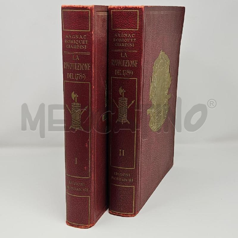 LIBRO LA RIVOLUZIONE DEL 1789 2VOL | Mercatino dell'Usato Roma cinecitta' 1