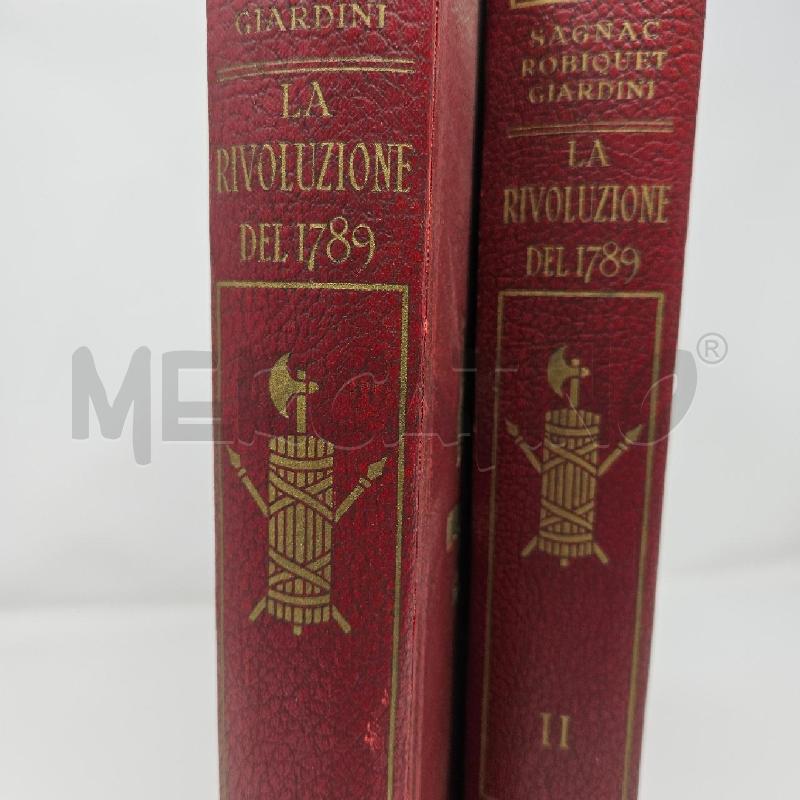 LIBRO LA RIVOLUZIONE DEL 1789 2VOL | Mercatino dell'Usato Roma cinecitta' 2
